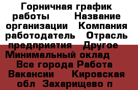 Горничная-график работы 1/2 › Название организации ­ Компания-работодатель › Отрасль предприятия ­ Другое › Минимальный оклад ­ 1 - Все города Работа » Вакансии   . Кировская обл.,Захарищево п.